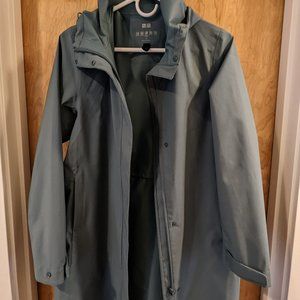 Women's Small - Uniqlo Blocktech Rain Coat - Light Blue